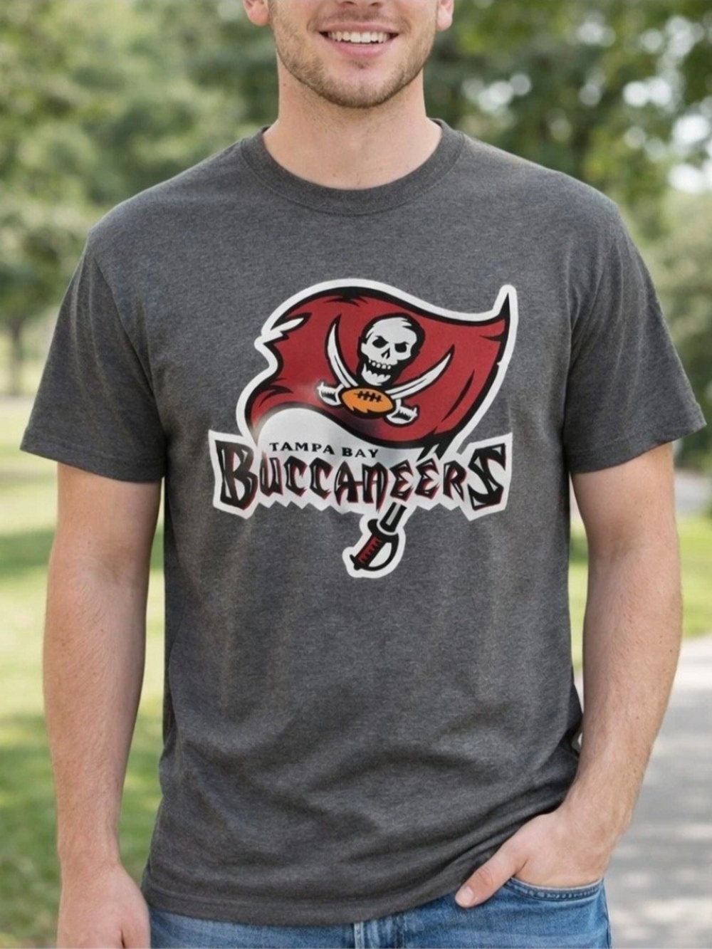 Nike Team Apparel Tampa Bay Buccaneers Shirt Mens Large Grey